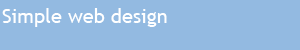 simple web design